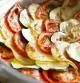 Pastel de patata, calabacín y tomate