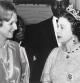 Margaret Thatcher (izqda.) y la reina Isabel II en una conferencia de la Commonwealth en agosto de 1979.