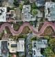 Lombard Street, la icónica y sinuosa calle de San Francisco donde el youtuber hizo la prueba