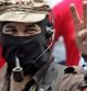 El subcomandante Marcos durante la marcha zapatista del 2001