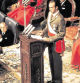 ESPAÑA PROCLAMACIÓN REY JUAN CARLOS: Madrid, 22-11-1975.- Don Juan Carlos de Borbón, durante su discurso de jura como Rey en el Congreso de los Diputados, en el que ha anunciado su propósito de ser "Rey de todos los españoles". jura las Leyes y es proclamado Rey. EFE SPAIN KING JUAN CARLOS PROCLAMATION: MADRID, 22/11/1975.- Spanish King Juan Carlos I delivers his proclamation speech at the Spanish Parliament in Madrid. EFE/fs