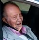 31 / 08 / 2019 MADRID .- El rey Juan Carlos en la salida del centro tras haber recibido el alta hospitalaria después de haber permanecido ocho días hospitalizado en donde se le practicó hace una semana un triple 