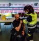Estadio Wuanda Metropolitano vacunas del Covid-19 Policia Locales Bomberos Protección civil de la comunidad de Madrid