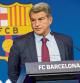 RUEDA DE PRENSA DEL PRESIDENTE DEL FC BARCELONA JOAN LAPORTA PARA DAR EXPLICACIONES DE LA SALIDA DEL JUGADOR LEO MESSI DEL CLUB
