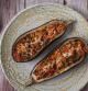 Berenjenas rellenas de verduras y queso