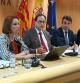 La directora general de Presupuestos, Eva Martínez, el conseller de Hacienda, Vicent Soler, y el secretario autonómico de Hacienda, Francesc Gamero.