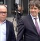 El expresidente de la Generalitat Carles Puigdemont con su abogado Gonzalo Boye