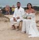 Anabel Pantoja and Omar Sánchez on their wedding en La Graciosa