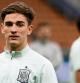 Spain's midfielder Pablo Gavi attends a training session on October 5, 2021 at the San Siro stadium in Milan, on the eve of their UEFA Nations League semifinal football match against Italy. (Photo by FRANCK FIFE / AFP)
