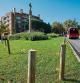 VALLA ELECTRIFICADA ALREDEDOR DE LA CREU DE PEDRALBES PARA EVITAR QUE LOS JABALIES DESTROCEN EL JARDIN