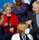 TOPSHOT - French President Emmanuel Macron (L) gestures as he speaks to British Prime Minister Boris Johnson (R) during the G20 Summit at the convention center 