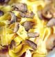 Pasta con láminas de trufa