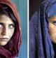 La imágen icónica de Sharbat Gula de niña, portada de National Geographic, junto a otra de adulta