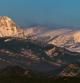 El Pedraforca visto desde Sant Bartomeu del Grau.