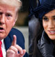 Donald Trump y Meghan Markle en imágenes de archivo.