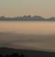 Mar de niebla desde Bellmunt con Montserrat de fondo.