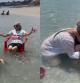 Una nieta lleva a su abuela a conocer el mar por primera vez y emociona a las redes
