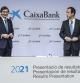 El presidente de Caixabank, José Ignacio Goirigolzarri, y el consejero delegado de la entidad, Gonzalo Gortázar