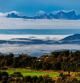 Mares de niebla en torno a Montserrat visto desde el Lluçanès.