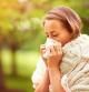 Mujer con alergia