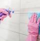 Limpieza de los azulejos del baño