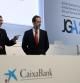 El presidente de Caixabank, José Ignacio Goirigolzarri, y el consejero delegado, Gonzalo Gortázar