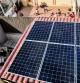 Tejado solar en el barrio de Gràcia en Barcelona