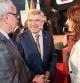 La consellera de Presidència, Laura Vilagrà, saluda el president del COI, Thomas Bach, al COE