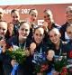 El equipo de natación artística español con el bronce logrado en Budapest