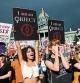 DENVER, CO - JUNE 24: Mikah Wold (L) and Paul Gollis (R) participate in a protest against the Supreme Court's decision to overturn Roe v. Wade on June 24, 2022 in Denver, Colorado. The Court's decision in the Dobbs v Jackson Women's Health overturns the landmark 50-year-old Roe v Wade case and erases a federal right to an abortion. Michael Ciaglo/Getty Images/AFP == FOR NEWSPAPERS, INTERNET, TELCOS & TELEVISION USE ONLY ==