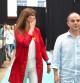 Laura Borràs y Jordi Turull en el congreso de JxCat, en La Farga de l'Hospitalet de Llobregat