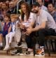 La cantante Shakira y el futbolista Gerard Pique con sus hijos Milan y Sasha durante un partido de la ACB 2019 , Barcelona, Spain - 10 MAR 2019.
