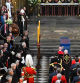 Los Reyes, sentados junto a los eméritos en el funeral de Isabel II