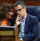 The Minister of Finance, Mar�a Jes�s Montero and the Minister of the Presidency, Relations with the Courts and Democratic Memory, F�lix Bola�os, during a control session to the Government, on September 28, 2022, in Madrid (Spain). During the plenary session, the validation or repeal of the Royal Decree Law 16/2022, for the improvement of the working conditions and Social Security of domestic workers, was debated. The main novelty of the decree is that the workers will be entitled to the contributory unemployment benefit and to all the welfare benefits in force in the labor law. During the plenary session, the bill approving the Economic Agreement between the State and the Autonomous Community of Navarre is also being processed. 28 SEPTEMBER 2022;CONGRESS;CONTROL SESSION;POLITICIANS Eduardo Parra / Europa Press 28/09/2022
