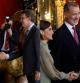 Los Reyes reciben a Feijóo y a Sánchez en el Palacio Real con motivo del Día de la Hispanidad.