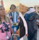 Aficionados mexicanos se disfrazan de jeques en Qatar para asustar a los argentinos con las restricciones