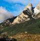 El viento se lleva la nieve del Pedraforca.