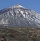 La cima del Teide con restos de nieve, en una imagen de archivo .