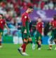 Portugal's Cristiano Ronaldo walks off the field after the 6-1 win during the World Cup round of 16 soccer match between Portugal and Switzerland, at the Lusail Stadium in Lusail, Qatar, Tuesday, Dec. 6, 2022. (AP Photo/Natacha Pisarenko)