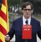 El primer secretari del PSC, Salvador Illa, en una atenció als mitjans a Sant Boi de Llobregat