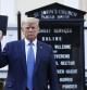President Donald Trump holds a Bible as he visits outside St. John's Church across Lafayette Park from the White House Monday, June 1, 2020, in Washington. Park of the church was set on fire during protests on Sunday night. (AP Photo/Patrick Semansky)