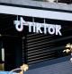 CULVER CITY, CALIFORNIA - DECEMBER 20: The TikTok logo is displayed at a TikTok office on December 20, 2022 in Culver City, California. Congress is pushing legislation to ban the popular Chinese-owned social media app from most government devices.   Mario Tama/Getty Images/AFP (Photo by MARIO TAMA / GETTY IMAGES NORTH AMERICA / Getty Images via AFP)