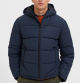 Selected, abrigo de hombre acolchado con capucha