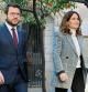 El president de la Generalitat, Pere Aragonès, i la consellera de Presidència, Laura Vilagrà
