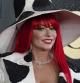 Shania Twain en la alfombra roja de los premios Grammy
