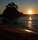 Amanecer de invierno en la playa de Cap Roig.