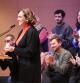 Ada Colau, presenta a los 20 primeros candidatos de su lista para las elecciones municipales del próximo mayo, en un acto celebrado este sábado en el Auditori ONCE de Barcelona