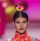 A model wears a creation by Agatha Ruiz de la Prada during Fashion Week in Madrid, Spain, Thursday, Feb. 16, 2023. (AP Photo/Manu Fernandez)
