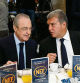 Joan Laporta and Florentino Perez are seen during the Desayuno Informativo del Forum Europa with Bernd Reichart about Superliga celebrated at Hotel Ritz on december 16, 2022, in Madrid, Spain. AFP7 16/12/2022 ONLY FOR USE IN SPAIN