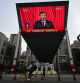 Una pantalla gigante en las calles de Pekín retrasmitía ayer el discurso de clausura de Xi del pleno de la Asamblea Nacional Popular